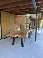 Tuinstoel grijs en taupe