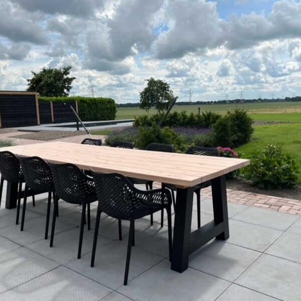 Tuintafel Amber A poot Douglas 300cm 8 personen onbehandeld tuininrichting (2)