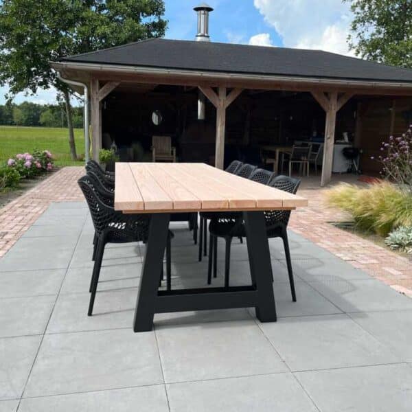 Tuintafel Amber A poot Douglas 300cm 8 personen onbehandeld tuininrichting (3)