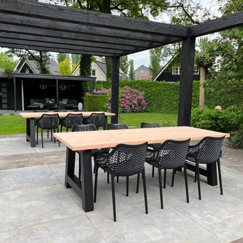 Buitentafel Tuintafel Tuinset A poten Senna Tuinstoelen 6 personen