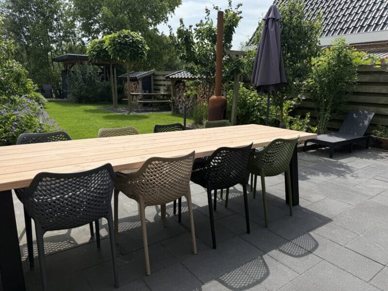 Tuintafel Douglas | A zonder ligger poten | Buitentafel