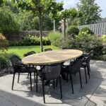 Tuinset 8 personen | 300cm | Ovaal | Iroko