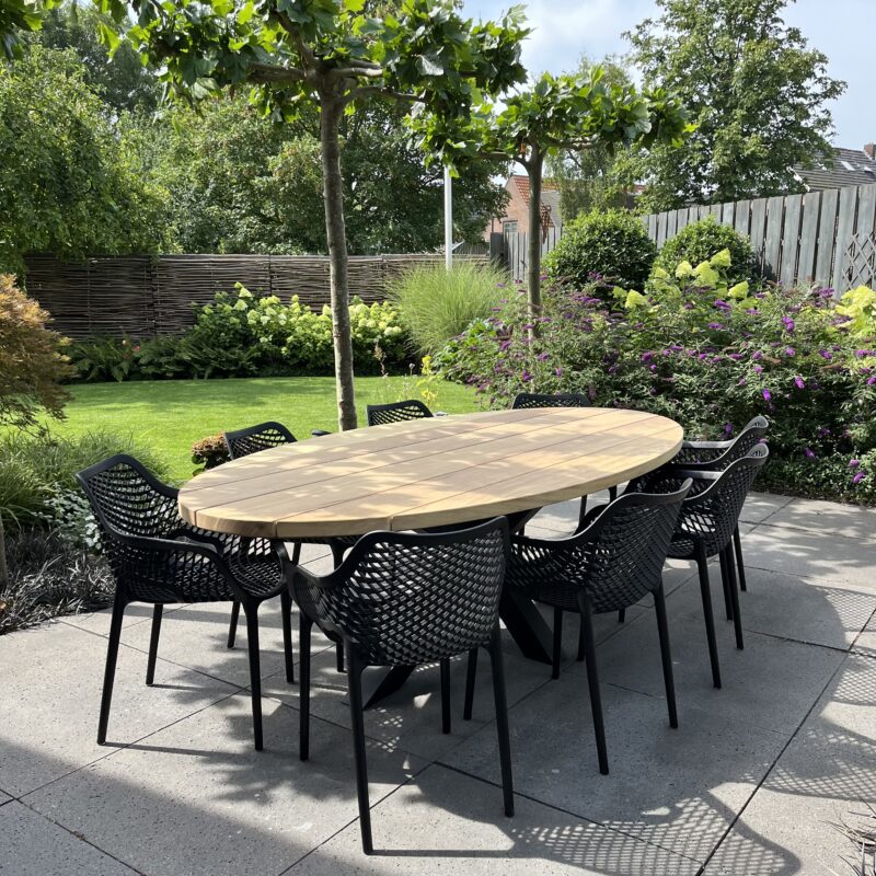 Tuinset 8 personen | 300cm | Ovaal | Iroko