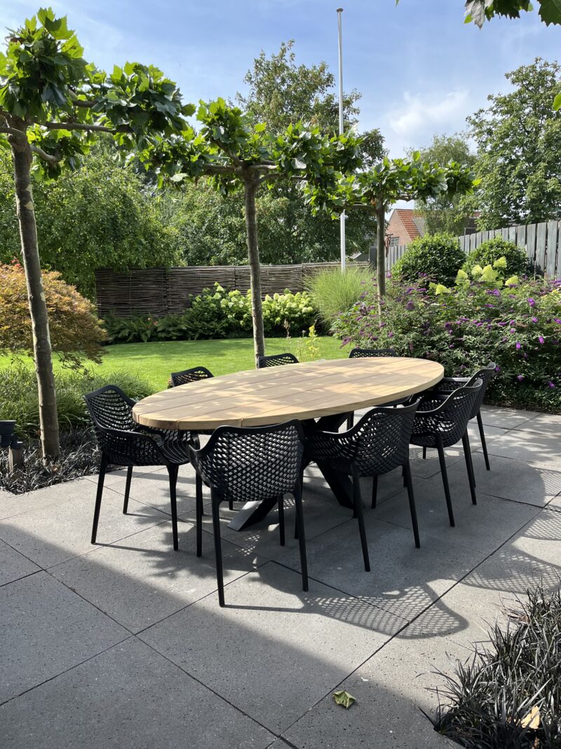 Tuinset 8 personen | 300cm | Ovaal | Iroko