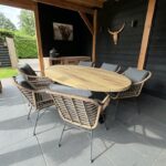 Tuinset 8 personen | 300cm | Ovaal | Iroko