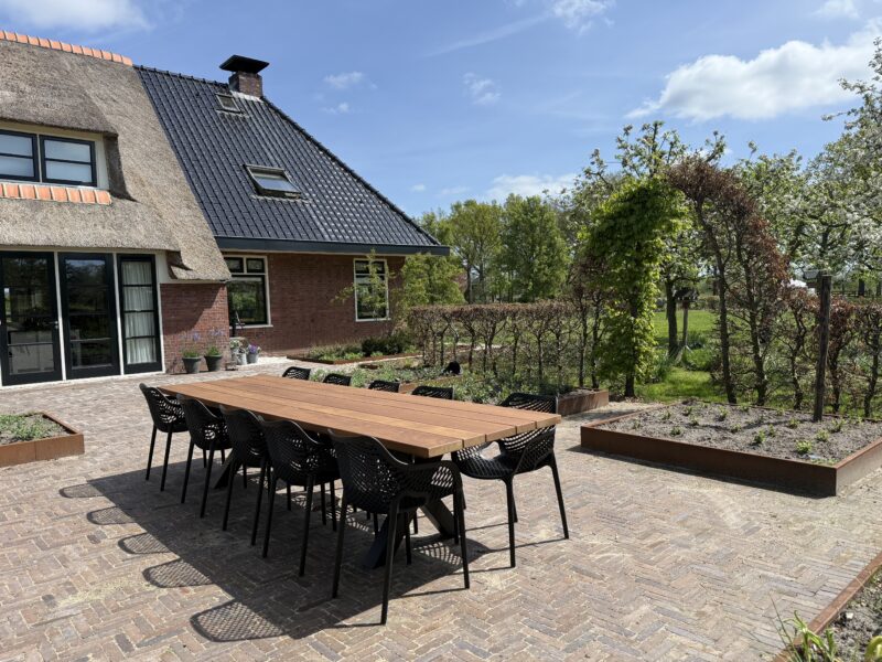 10 personen tuinset Iroko hardhout