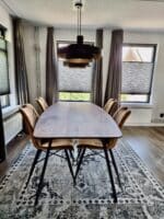 Eettafel Noten half ovaal