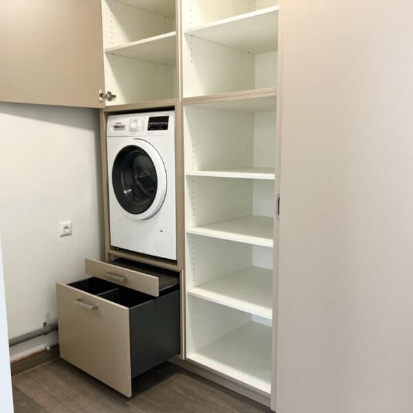 Inbouwkast maatwerk wasmachine