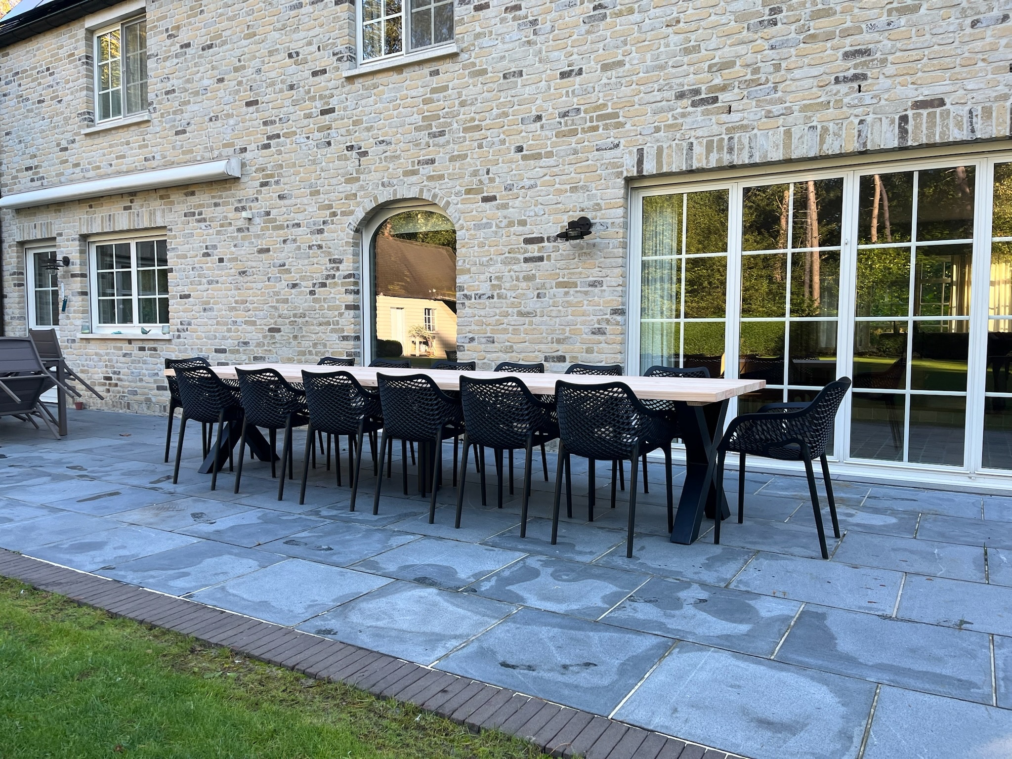 Tuintafel Douglas 400cm 12 personen X poot Tuinstoel Senna (4)