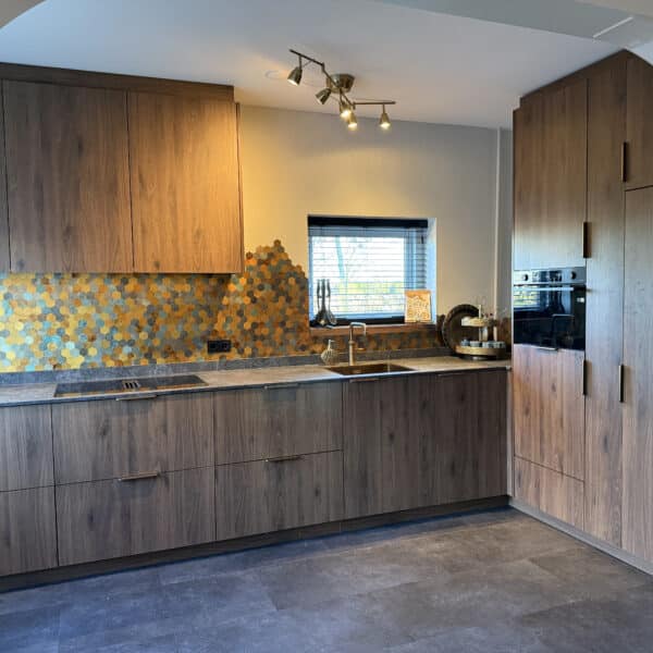 Keuken notenhout look
