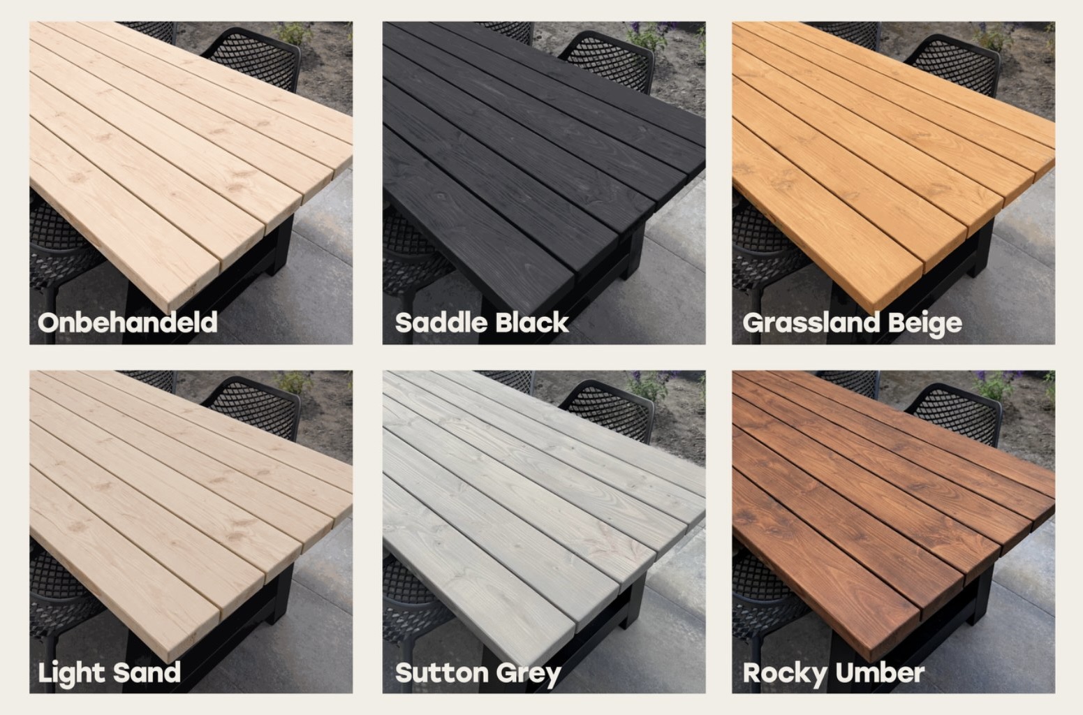 Behandeling Tuintafel Douglas Rubio Durogrit