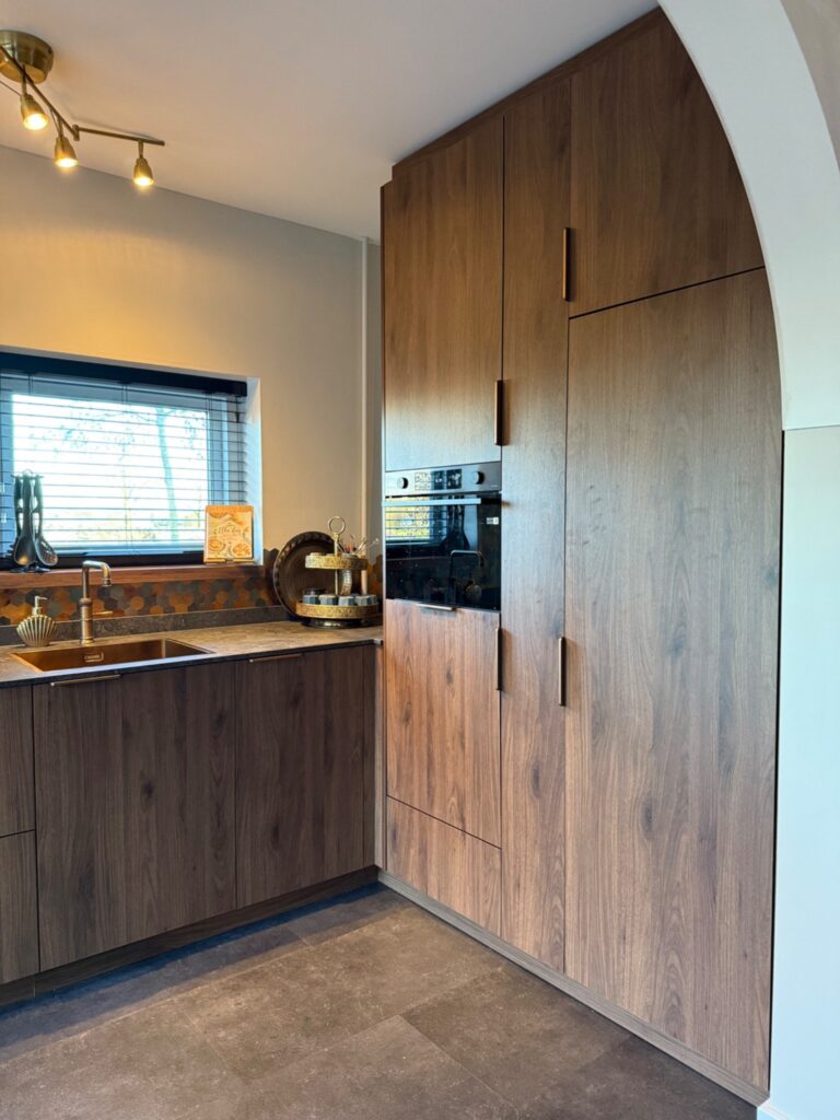 Notenhout look keuken