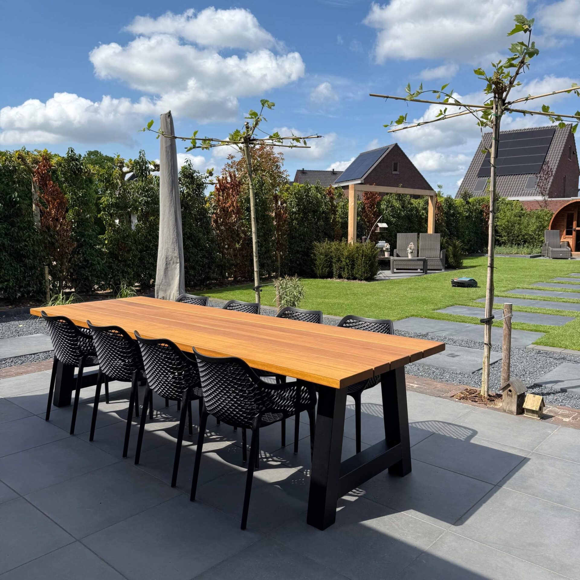 Welke lengte tuintafel heb ik nodig?
