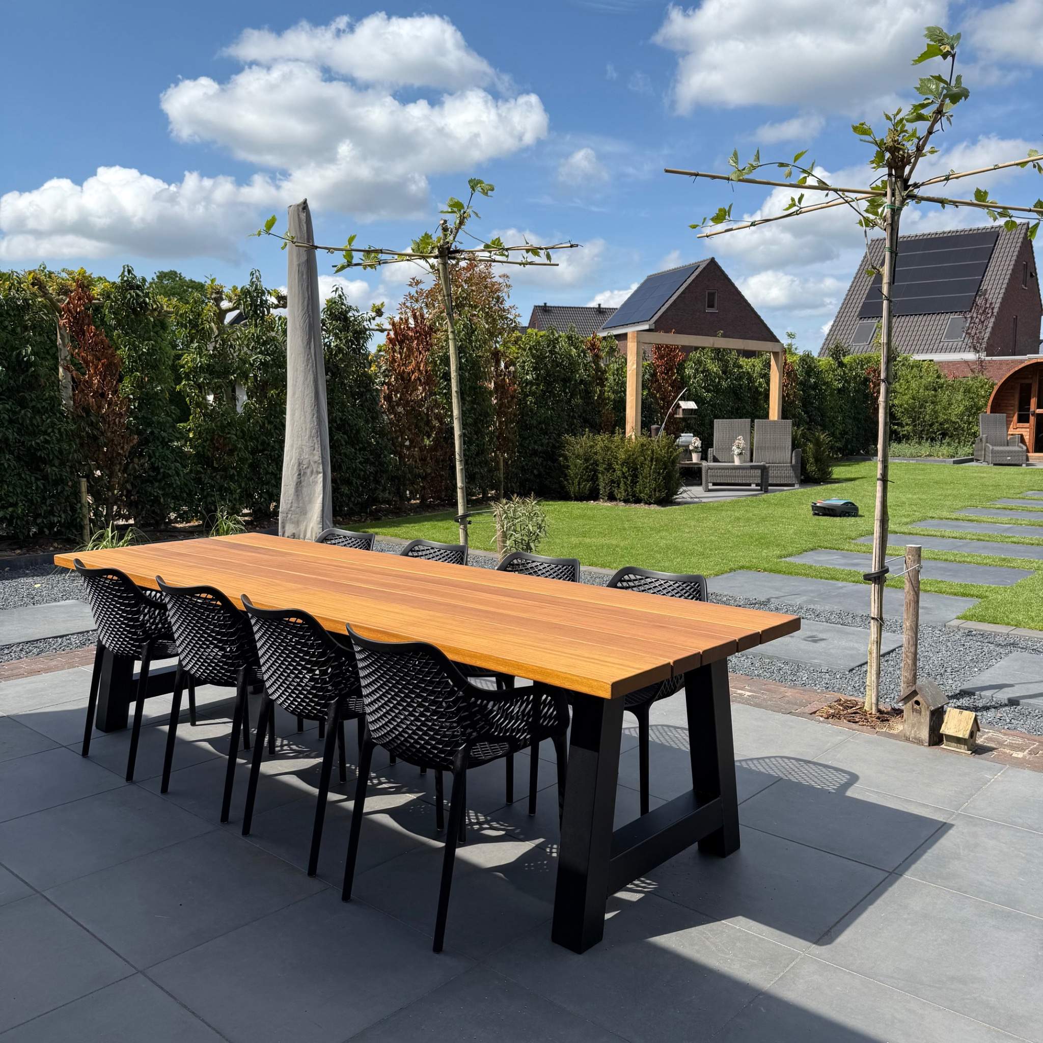 Welke lengte tuintafel heb ik nodig?