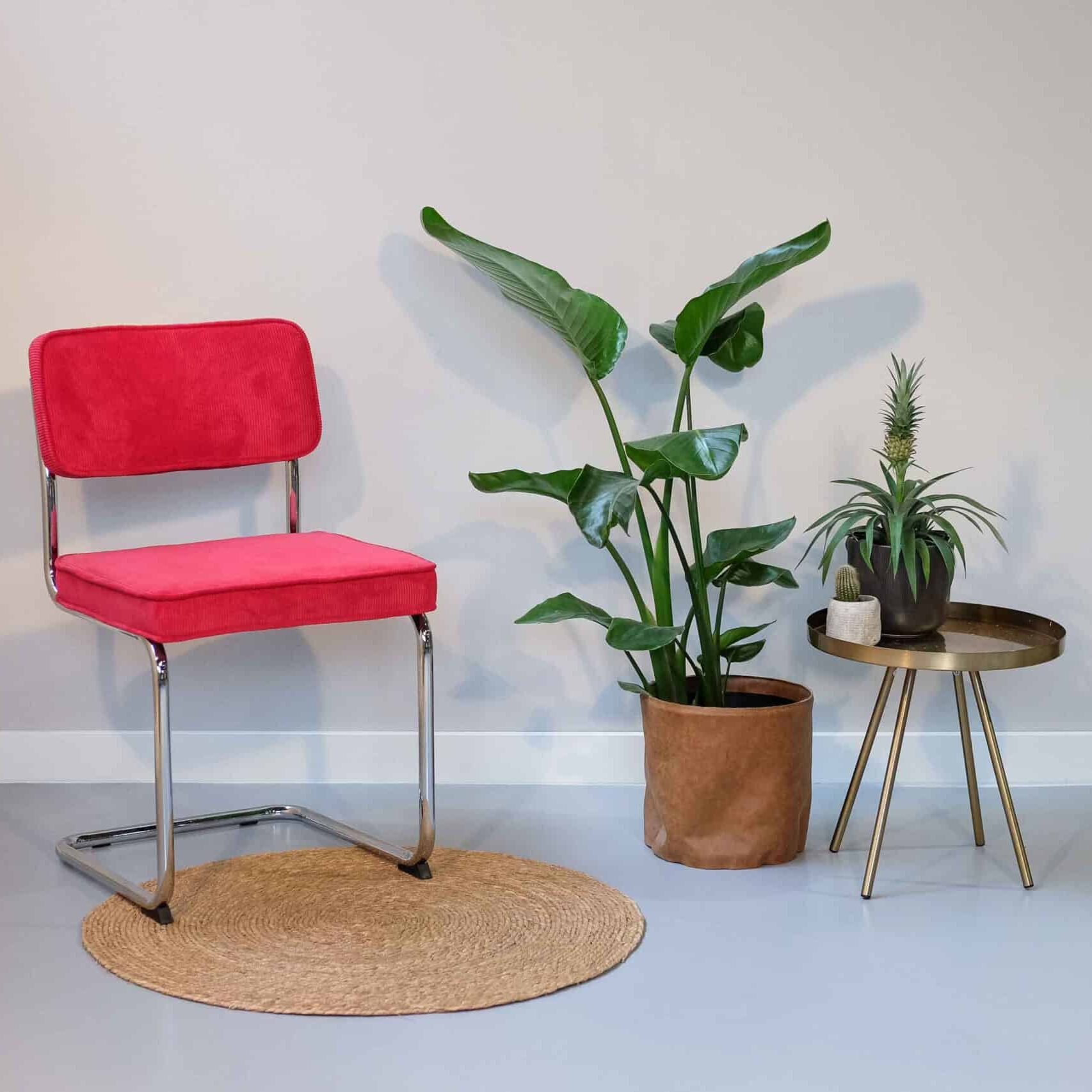 Eetkamerstoel Olivia Rib | Rood