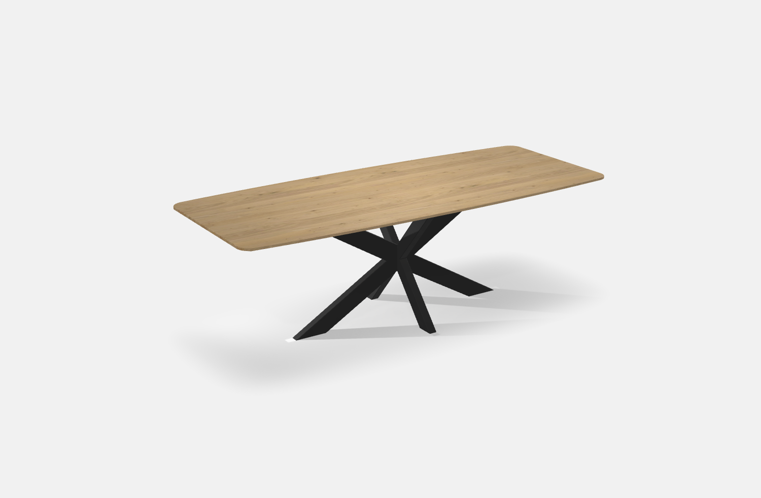 Eettafel Half ovaal van Eiken