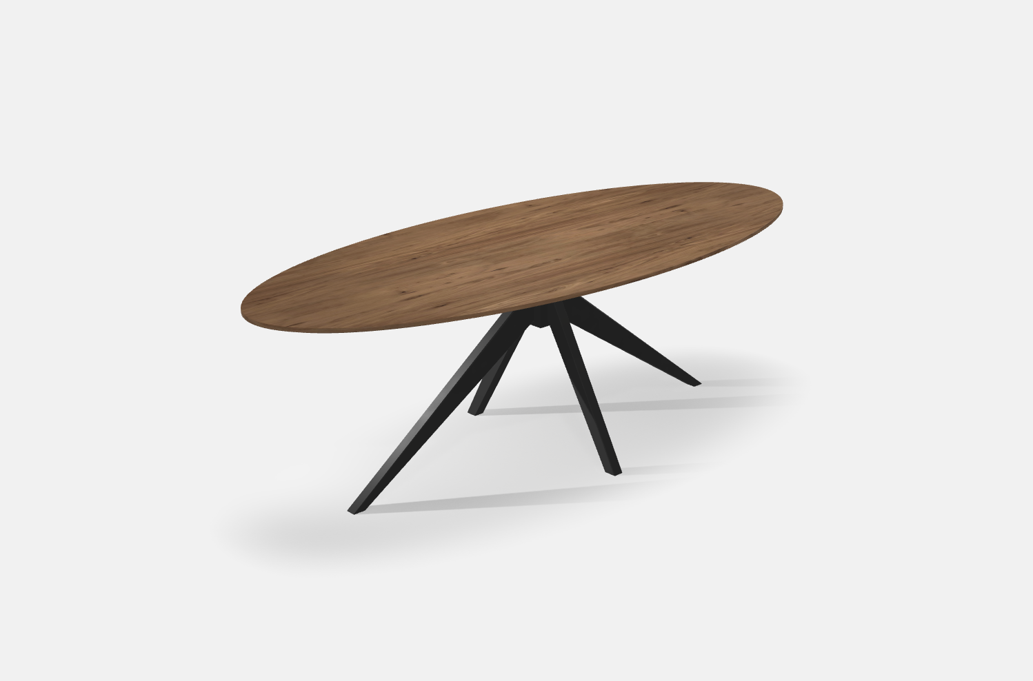 Eettafel Noten Ovaal