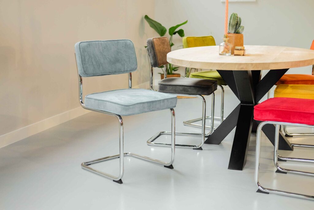 Eetkamerstoel Olivia Rib | Blauw