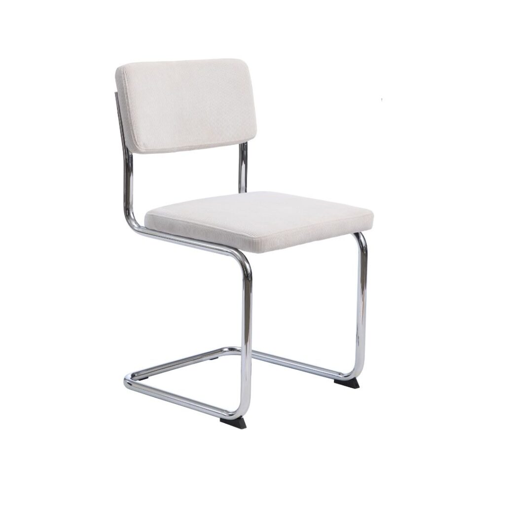 Eetkamerstoel Julia rib wit