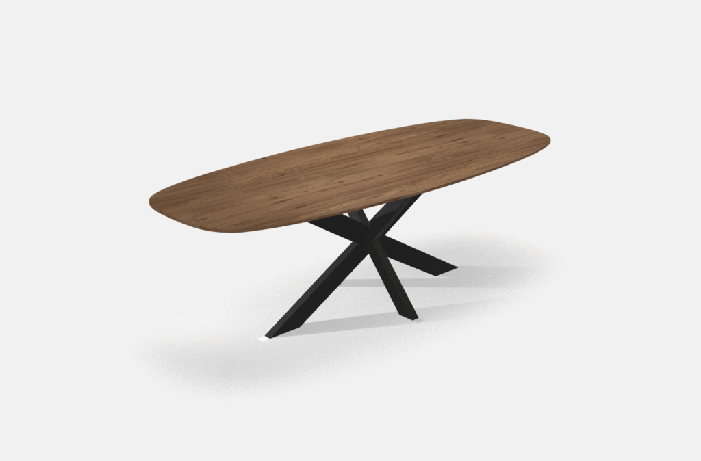 Noten-eettafel-deens-ovaal