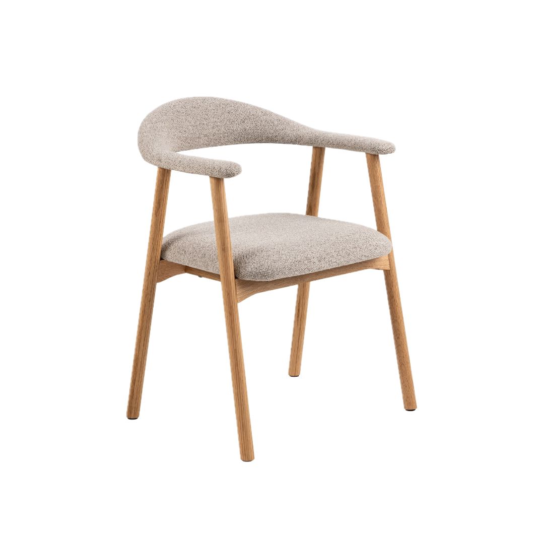 Ronde stoel van Hout