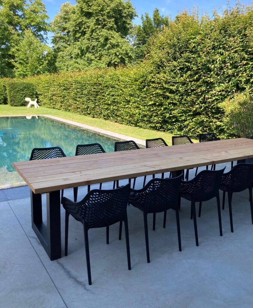 Tuinset 10 personen | 400cm | Rechthoekig | Douglas | 10 tot 12 personen