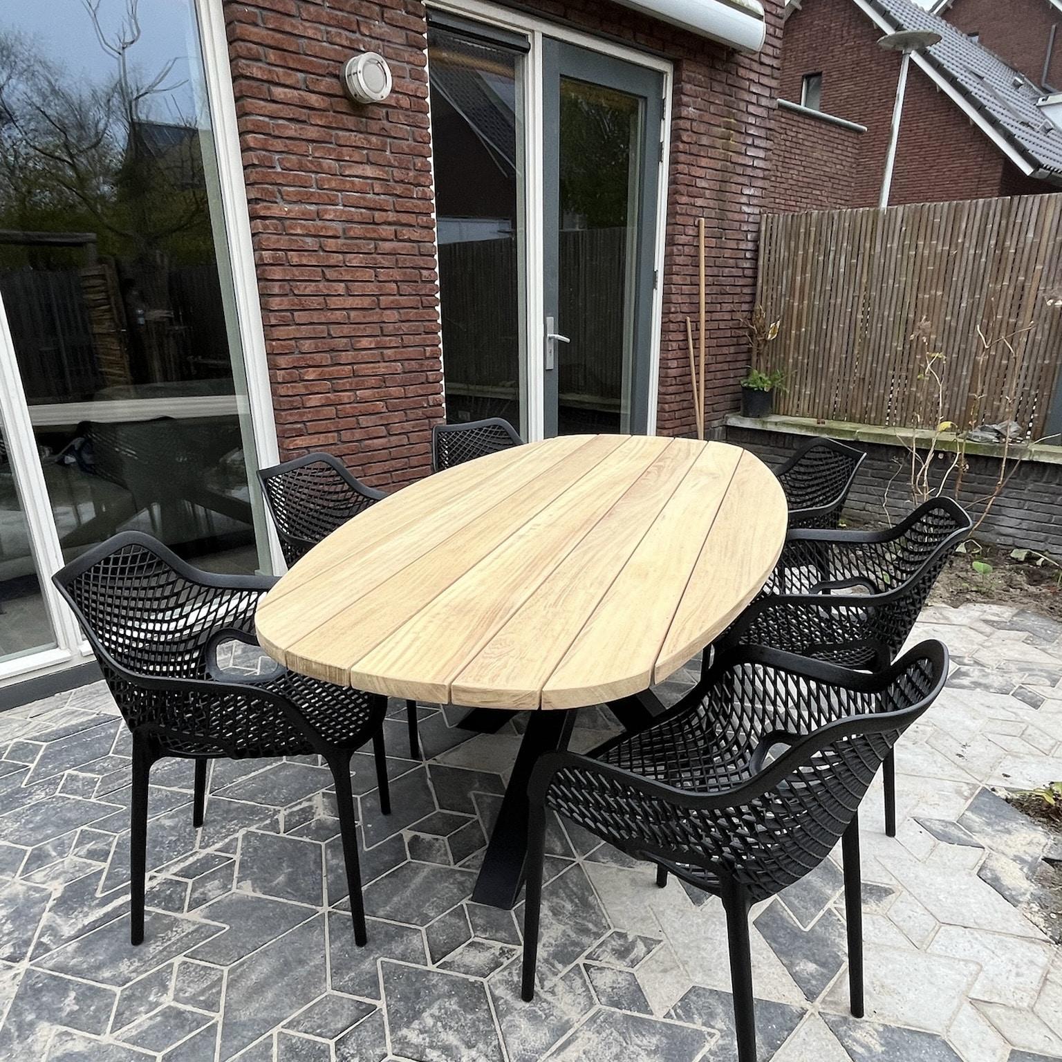 Tuinset Deens Ovaal Iroko