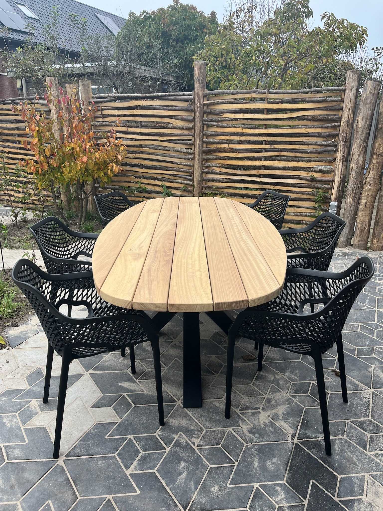 Tuinset Hardhout