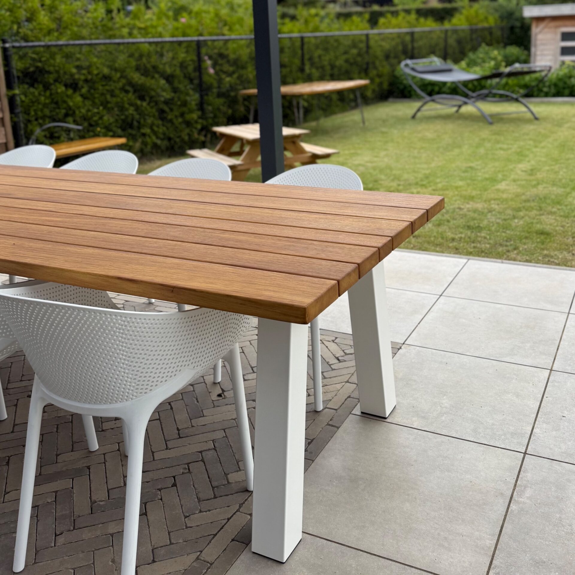 Tuintafel A zonder ligger Wit