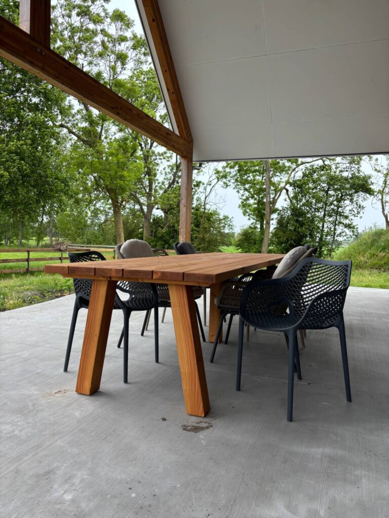 Tuintafel Douglas Rechthoekig | Houten Poten