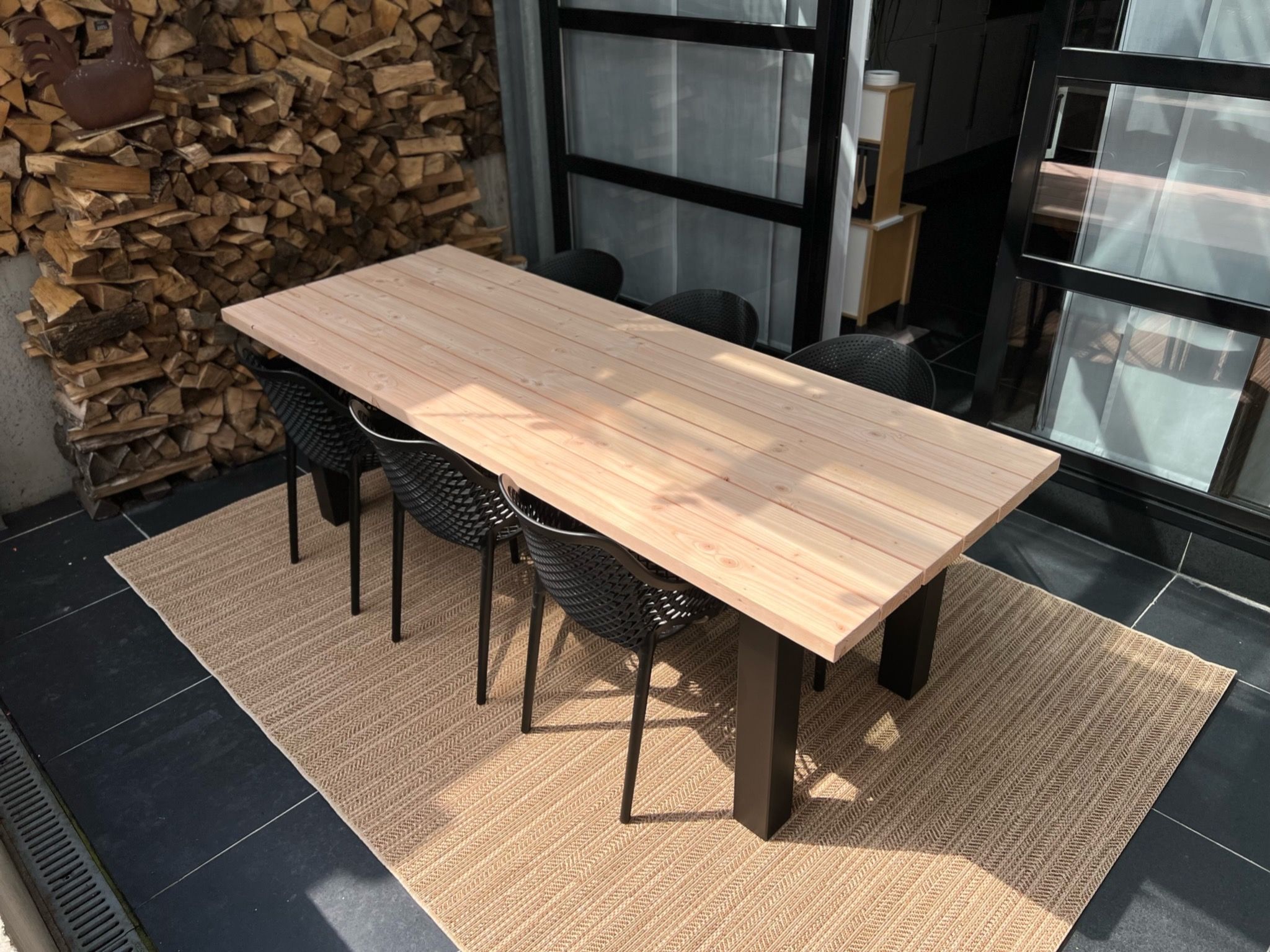 Tuintafel Douglas | Rechte Poten | Buitentafel