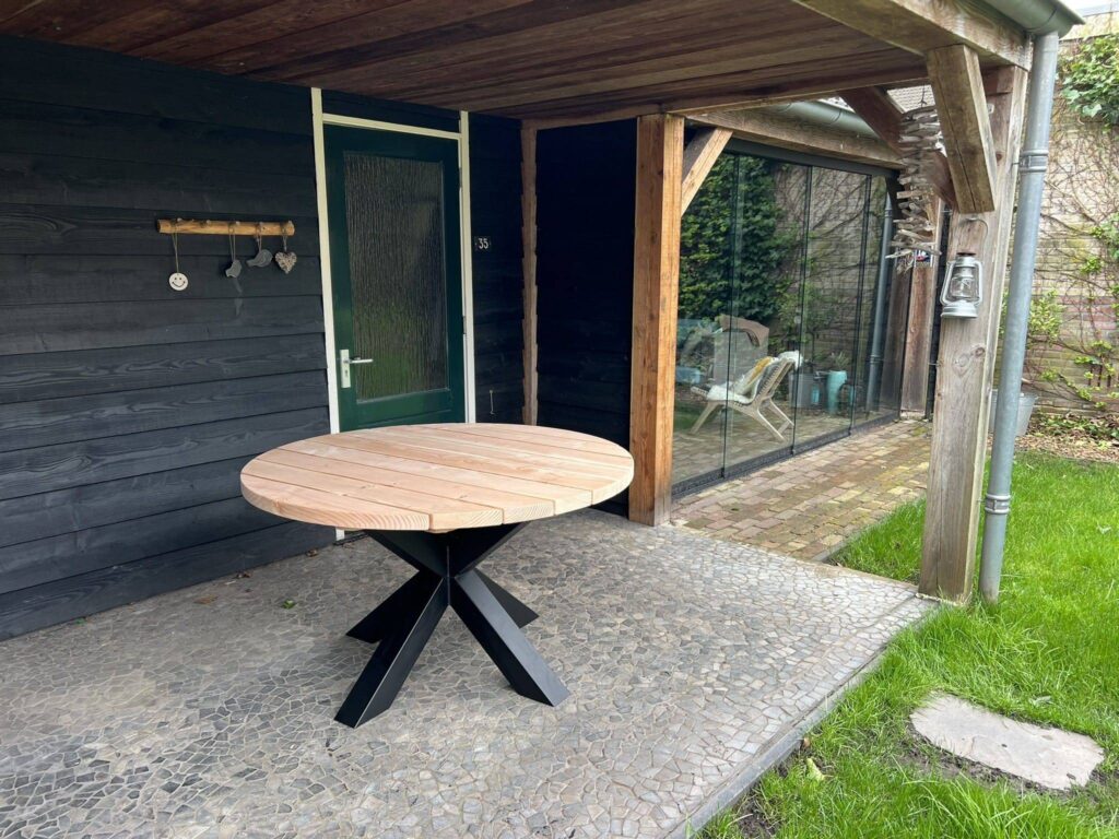 Tuintafel Douglas | Rond | Stel zelf samen