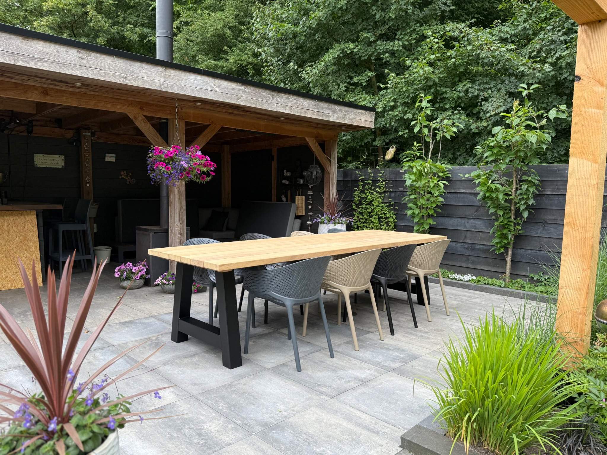 Tuinstoel Ava zwart