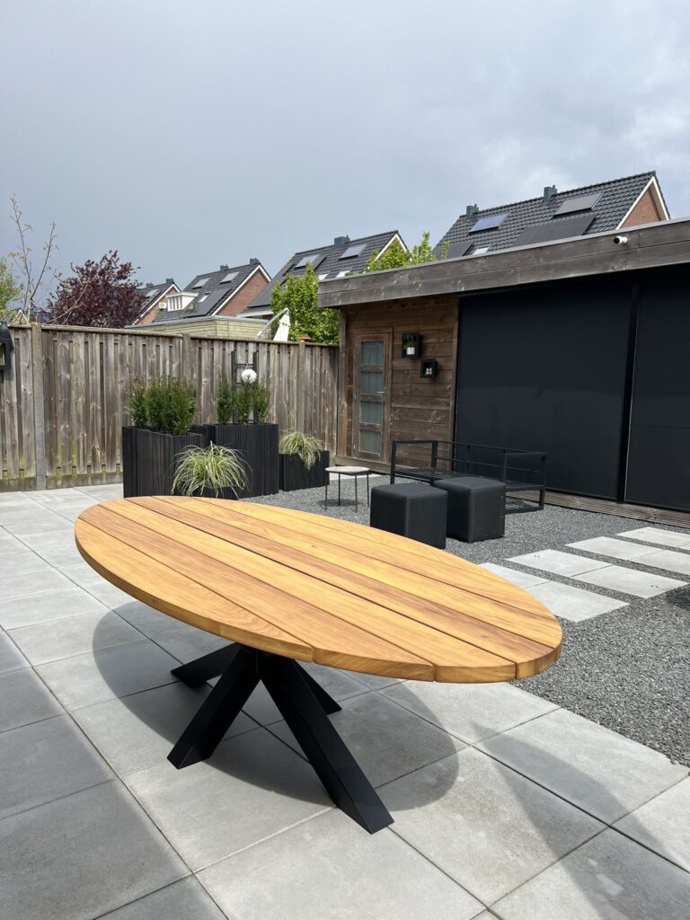 Tuinset 6 personen | 240cm | Ovaal | Iroko