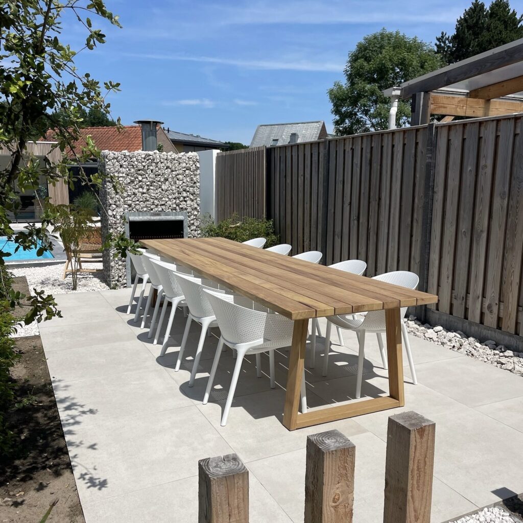 Tuintafel Iroko Rechthoekig | Houten Poten
