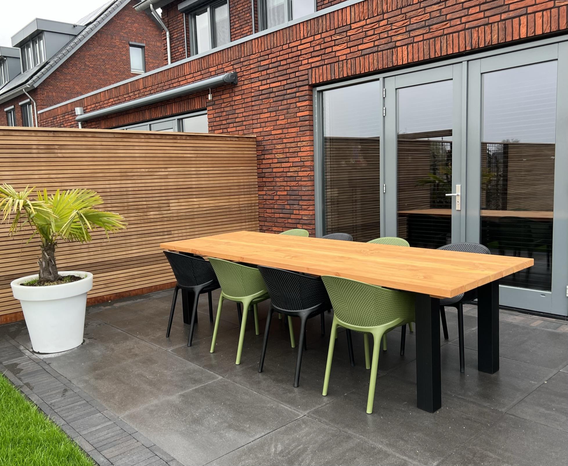 Tuintafel Buitentafel Tuinset Douglas met stoelen N poten