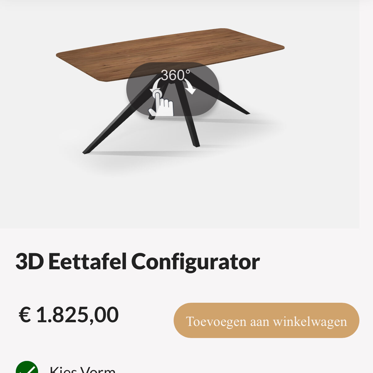 3D configurator