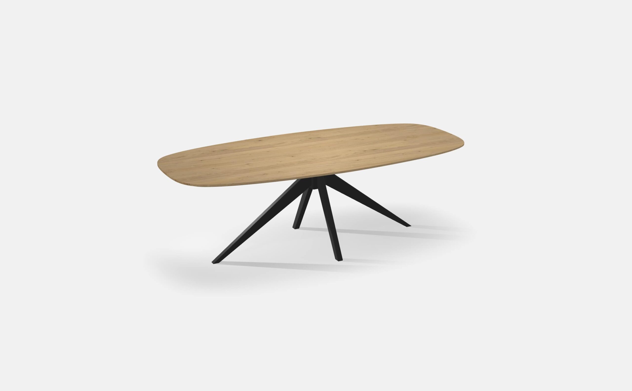 Eettafel Deens Ovaal Eiken Matrix Taps 200cm4