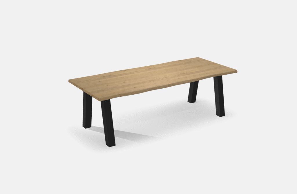 Eettafel Eiken, Boomstamvorm