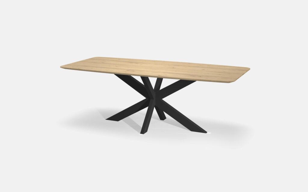 Eettafel Half Ovaal Eiken Matrix 220cm3