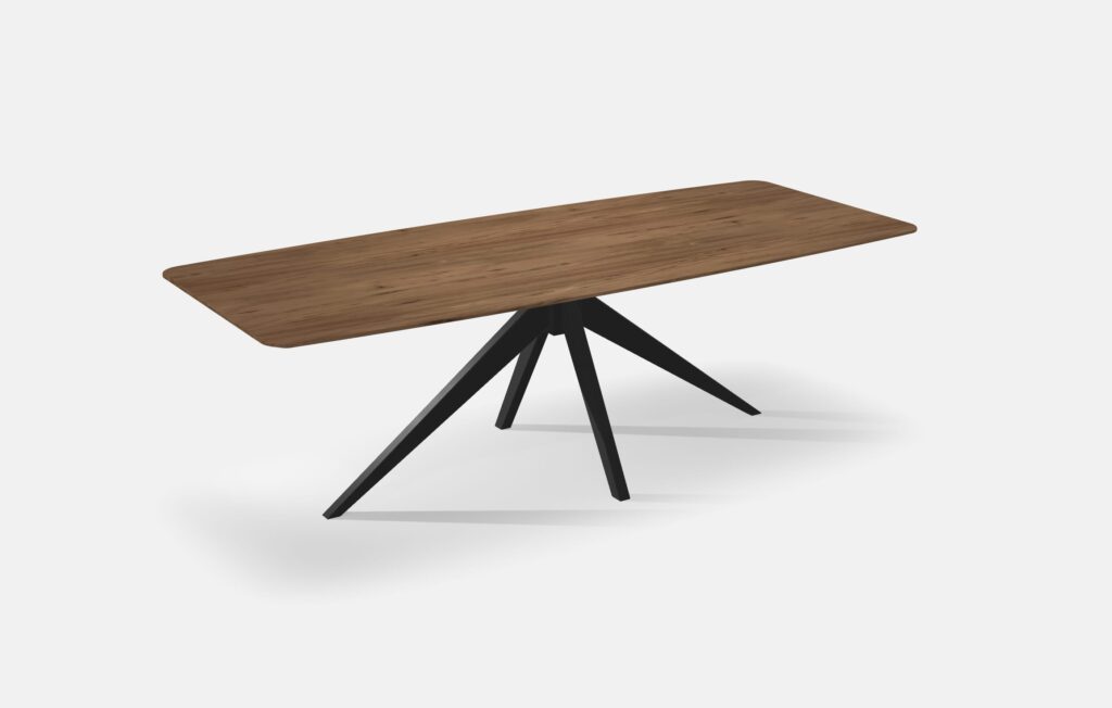 Eettafel Half Ovaal Noten Matrix Taps 240cm4