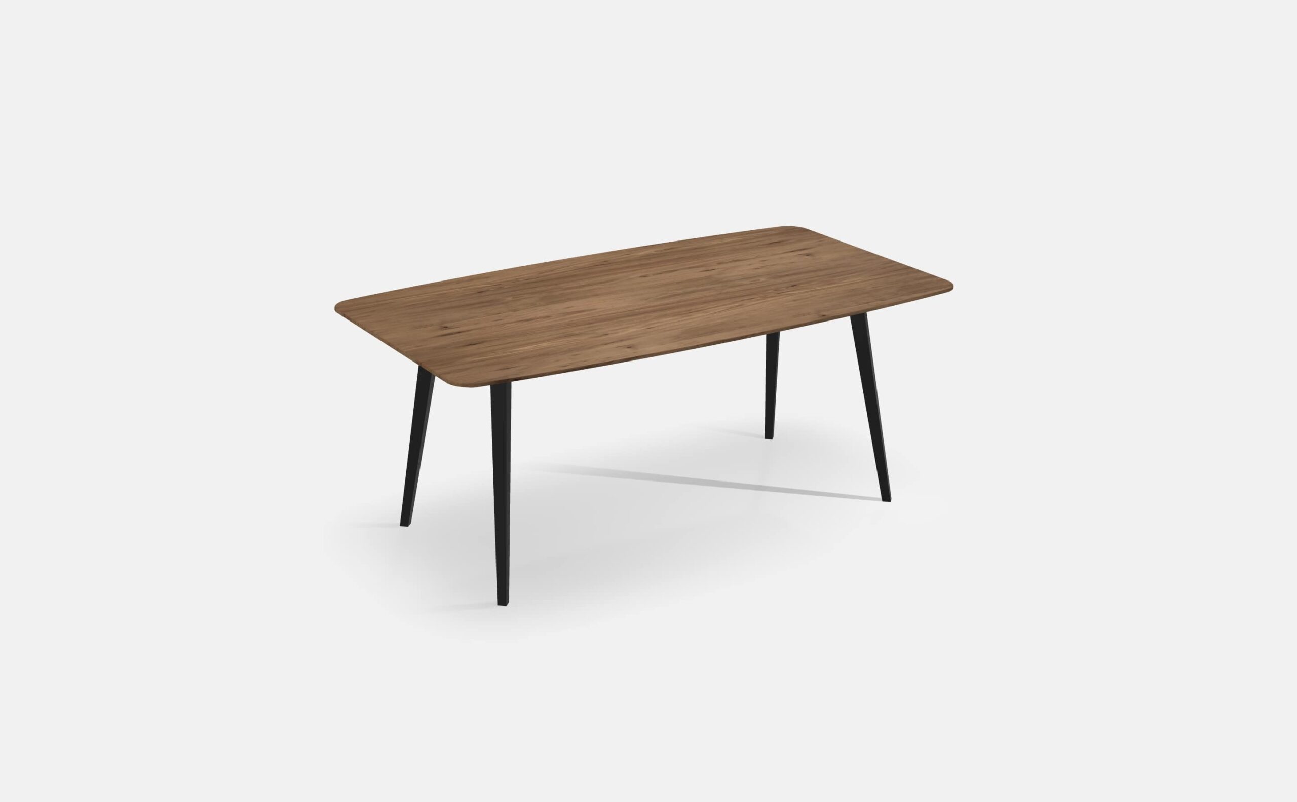 Eettafel Half Ovaal Noten Tapse Poten 180cm5