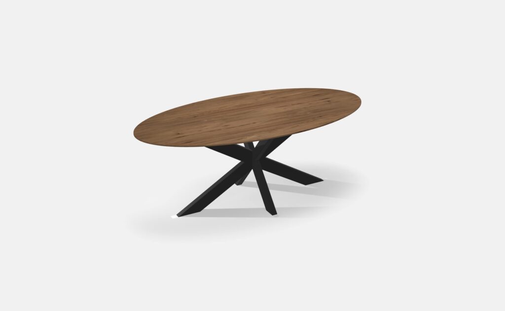 Eettafel Ovaal Noten Matrix 200cm4