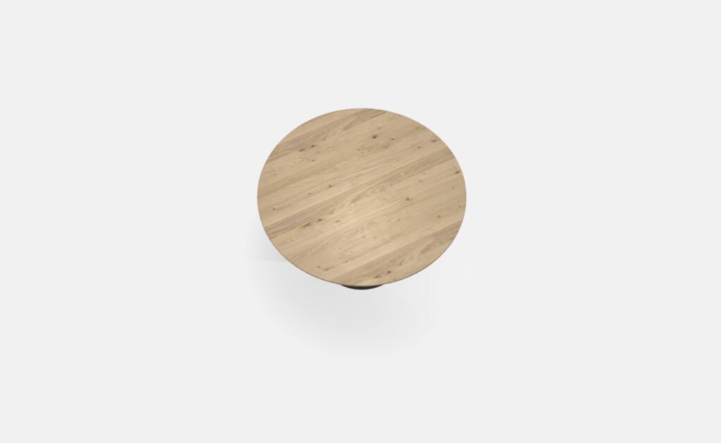 Eettafel Rond Eiken Kolompoot 120cm2
