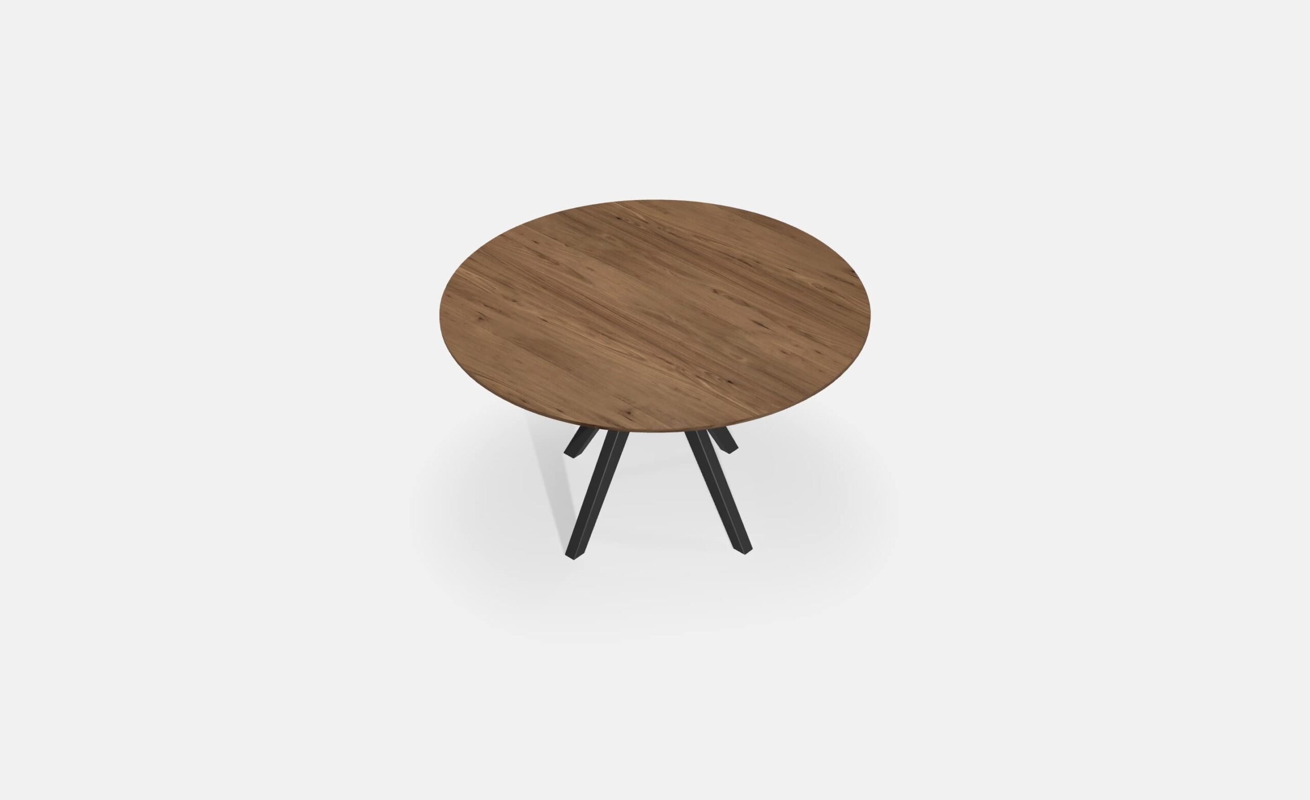 Eettafel Rond Noten Matrix Taps 130cm3
