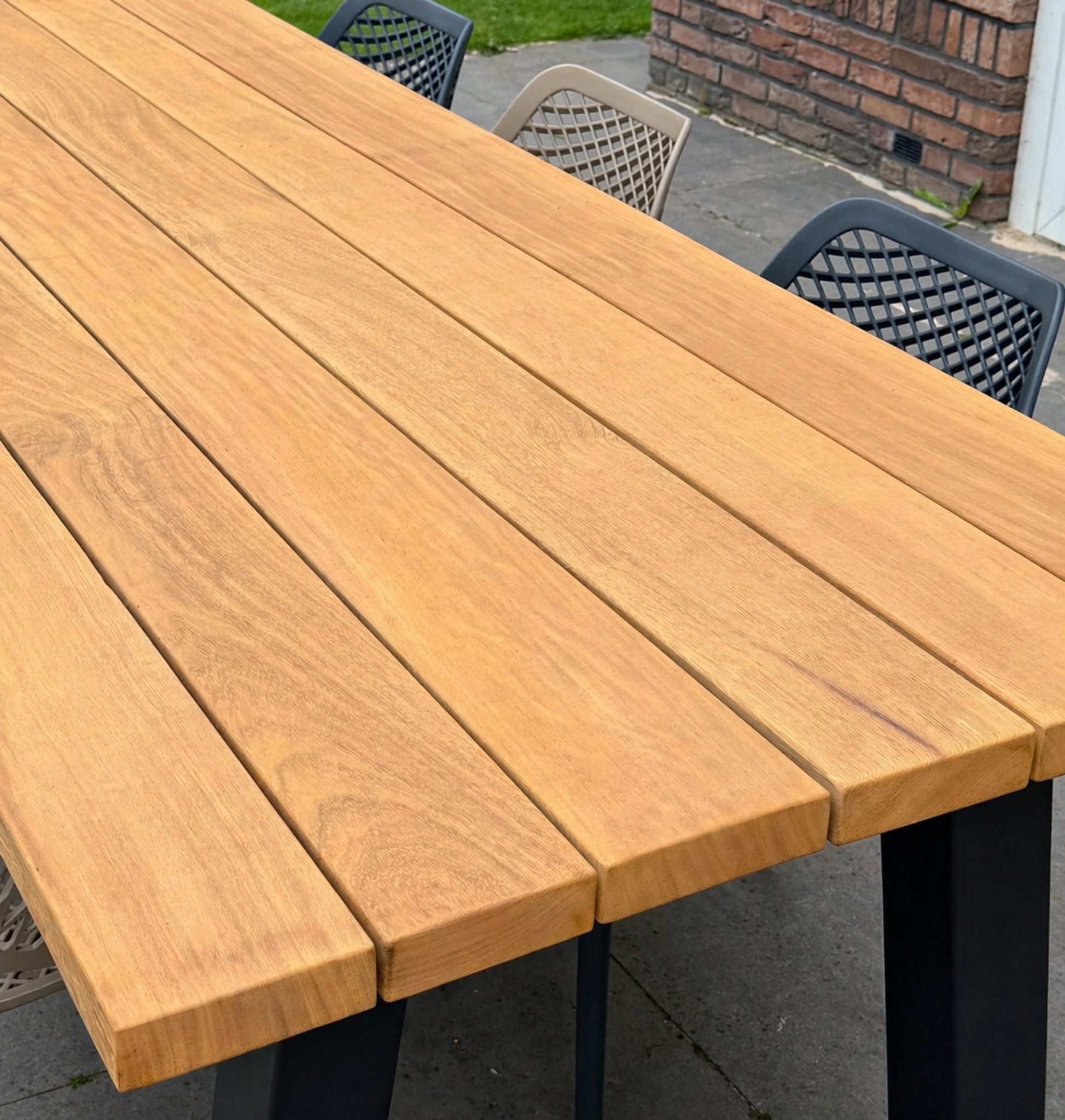 Iroko Behandeling Rubio Durogrit Grassland Beige