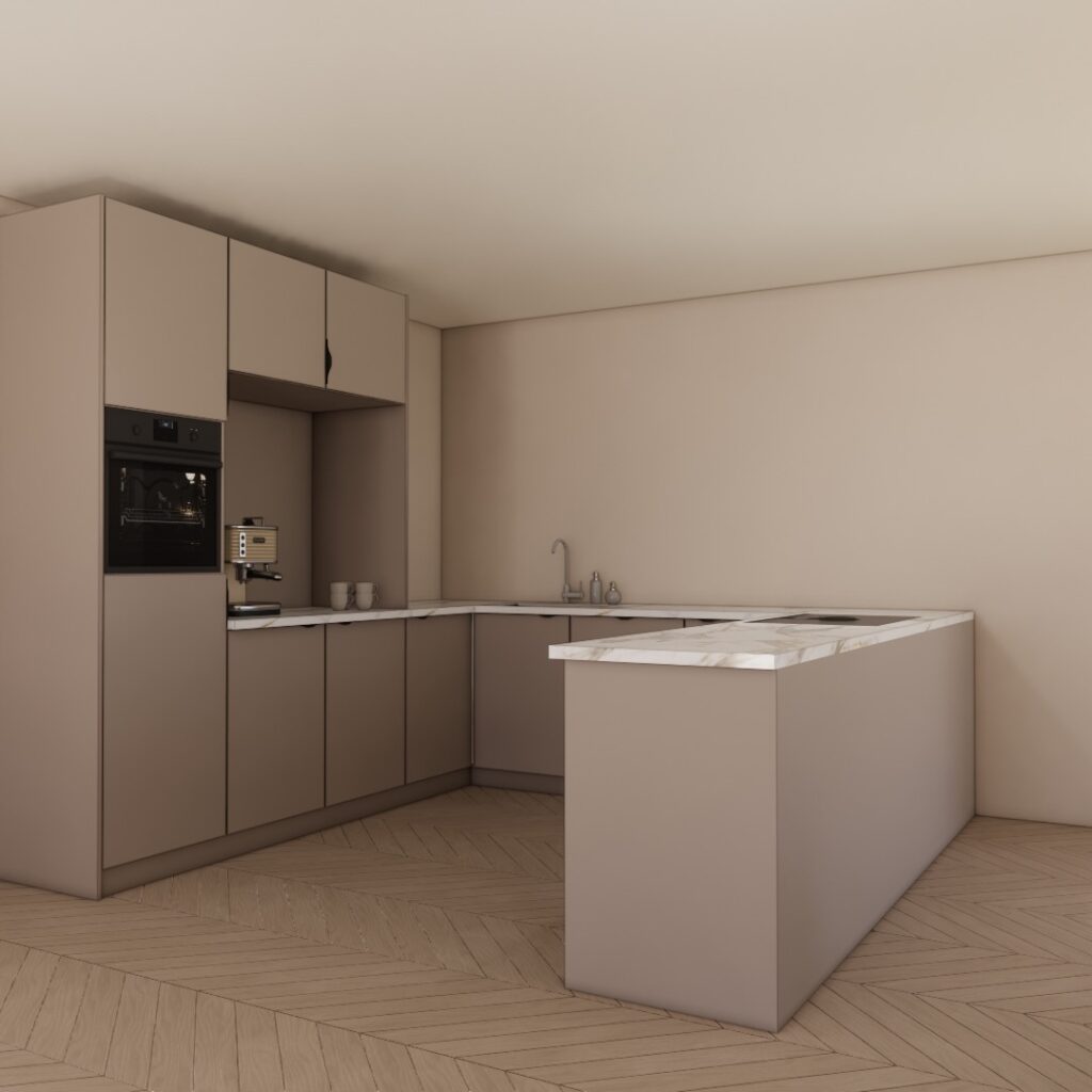 Keuken U vorm | Nella Taupe