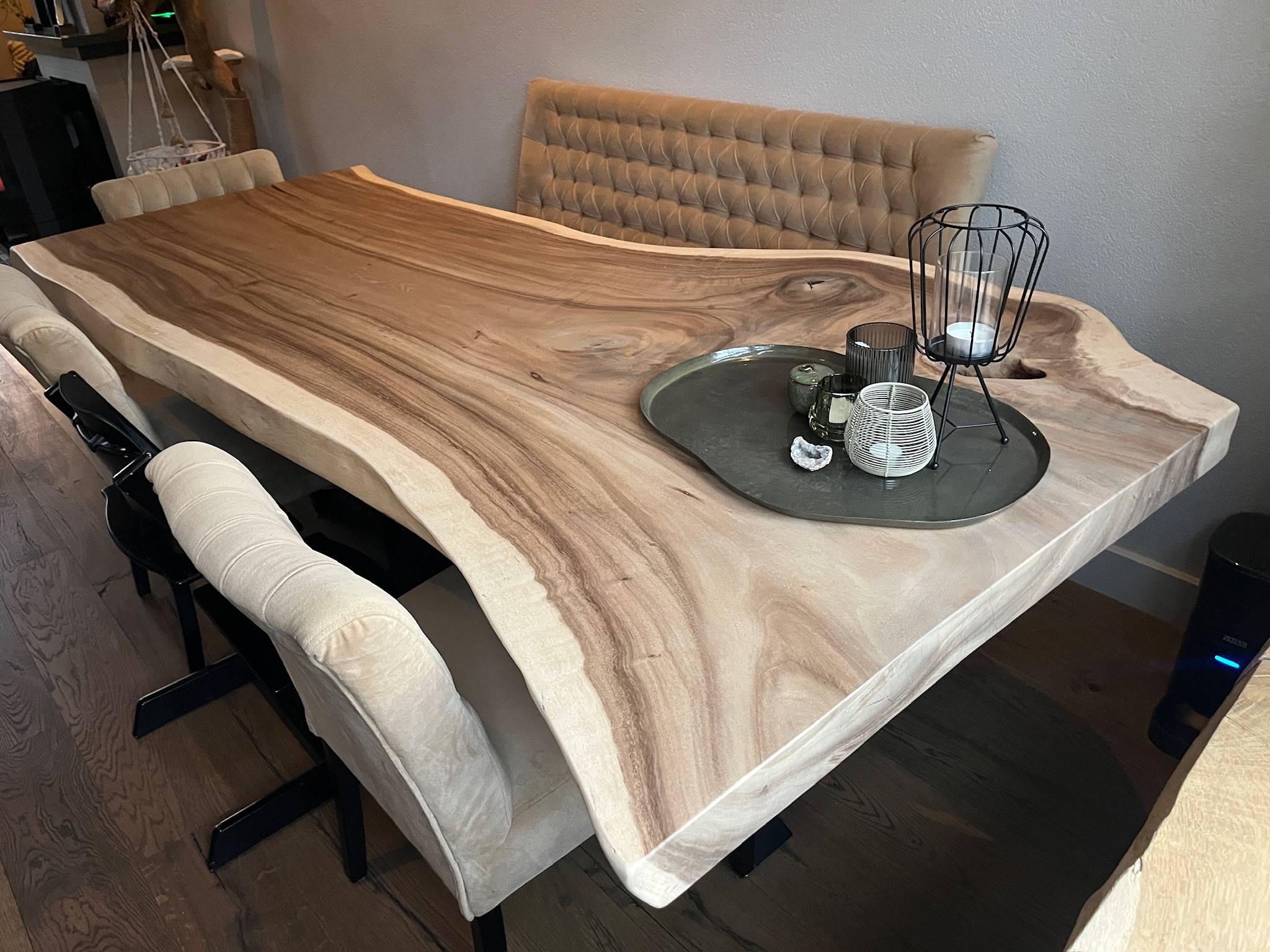 Boomstam Eettafel 8 personen | 300cm | Suar