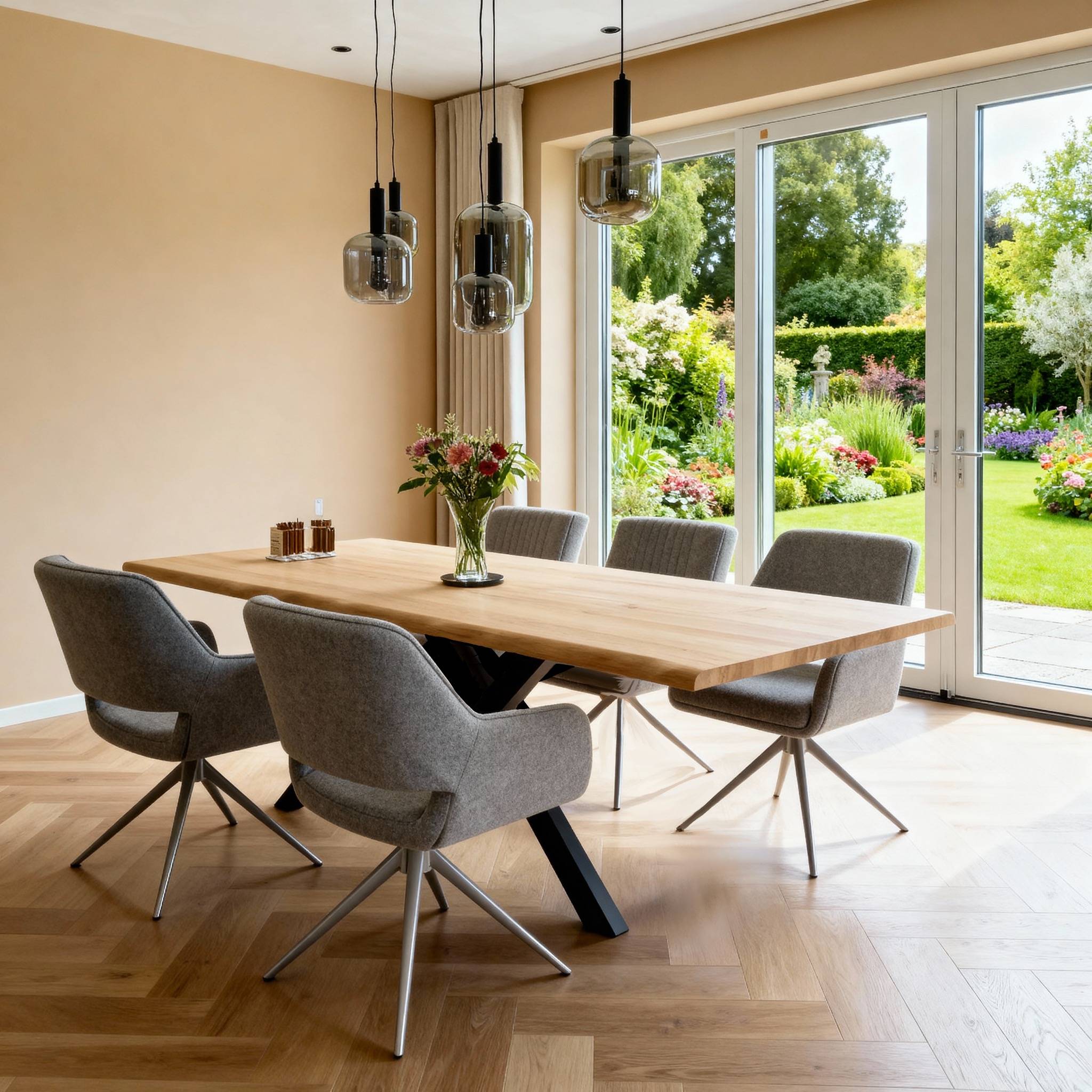 Boomstam eettafel