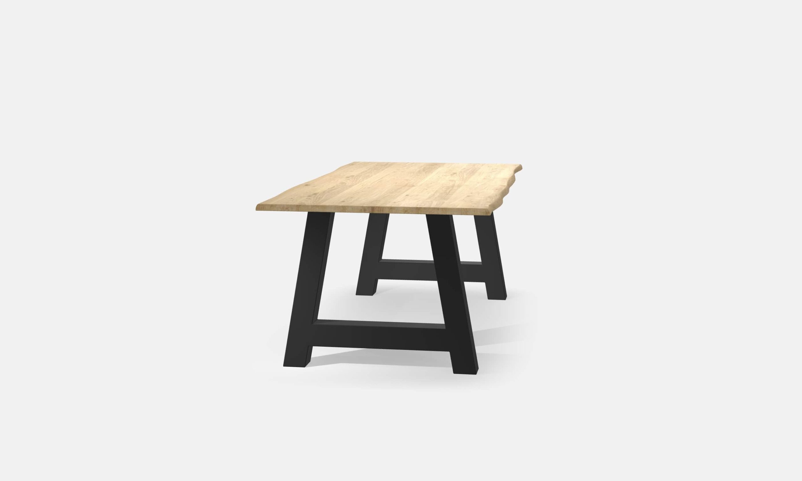 Eettafel Boomstam Eiken A poten 200cm2